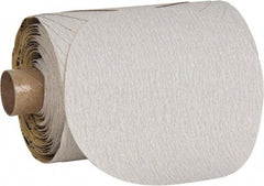 3M - 5" Diam, 120 Grit µ Aluminum Oxide Adhesive PSA Disc - Fine Grade, Maroon, Polyester Backing, Flexible, Use with Random Orbital Sanders - Americas Industrial Supply