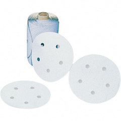 3M - 3-1/4" Diam, 240 Grit Silicon Carbide Adhesive PSA Disc - Very Fine Grade, Gray, Paper Backing, Flexible, Use with Hand Sanding - Americas Industrial Supply