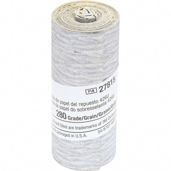 3M - 2-1/2" Diam, 280 Grit Silicon Carbide Adhesive PSA Disc - Very Fine Grade, Gray, Paper Backing, Flexible, Use with Hand Sanding - Americas Industrial Supply