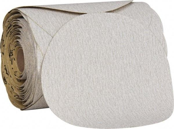 3M - 6" Diam, 80 Grit Aluminum Oxide Adhesive PSA Disc - Medium Grade, Gold, Paper Backing, Flexible, Use with Random Orbital Sanders - Americas Industrial Supply