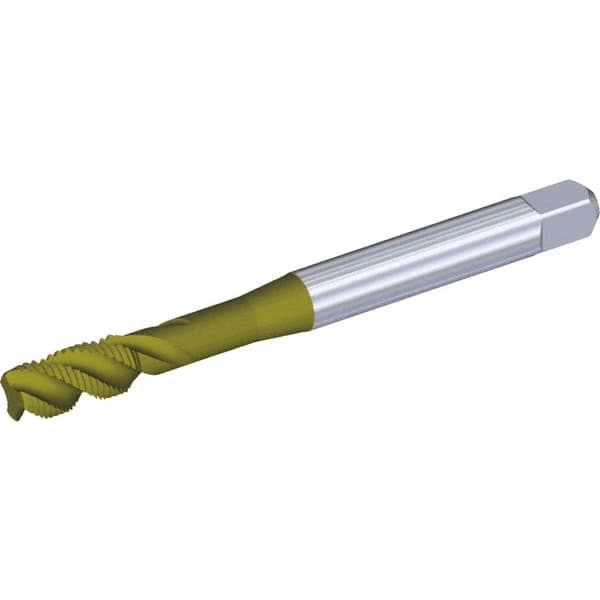 Kennametal - M14x2.00 Metric 3 Flute 6H Bottoming Spiral Flute Tap - Vanadium High Speed Steel, Oxide Finish, 110mm OAL, Right Hand Flute, Right Hand Thread, Series T832 - Americas Industrial Supply