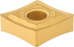 Iscar - CNMG432 PP Grade IC9250 Carbide Turning Insert - TiCN/Al2O3/TiN Finish, 80° Diamond, 1/2" Inscr Circle, 3/16" Thick, 1/32" Corner Radius - Americas Industrial Supply
