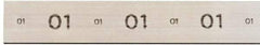 Starrett - 18" Long x 2" Wide x 5/16" Thick, AISI Type O1, Tool Steel Oil-Hardening Flat Stock - + 1/4" Long Tolerance, + 0.01 - 0.015" Wide Tolerance, + 0.01 - 0.015" Thick Tolerance - Americas Industrial Supply