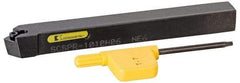 Kennametal - SCSP, Right Hand Cut, 45° Lead Angle, 10mm Shank Height x 10mm Shank Width, Positive Rake Indexable Turning Toolholder - 100mm OAL, CP..0602.. Insert Compatibility, Series Screw-On - Americas Industrial Supply