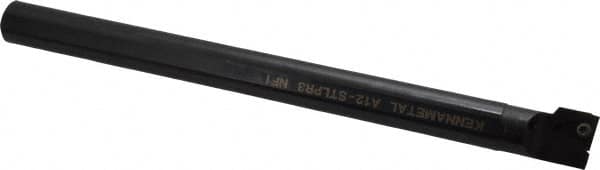 Kennametal - 23.62mm Min Bore Diam, 10" OAL, 3/4" Shank Diam, A-STLP Indexable Boring Bar - TP.. Insert, Screw Holding Method - Americas Industrial Supply