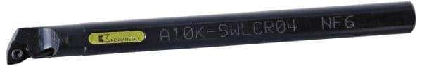 Kennametal - 25mm Min Bore Diam, 250mm OAL, 20mm Shank Diam, A-SWLC Indexable Boring Bar - WC.. Insert, Screw Holding Method - Americas Industrial Supply