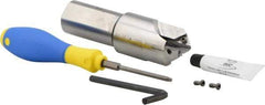 Iscar - Series ChamRing, 0.531" ID, 1.496" Overall Diam, 5.21" OAL Drilling Chamfer Ring - XCGT-DT Insert - Americas Industrial Supply