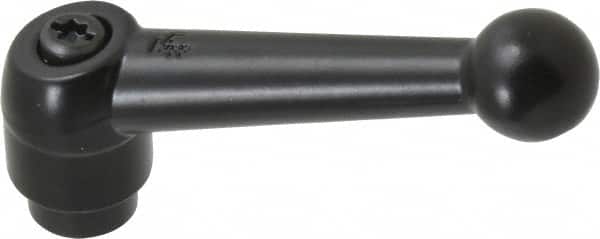 KIPP - 5/16-18, 0.71" Hub Diam, Zinc Die Cast (Steel Components) Tapped Adjustable Clamping Lever - 2.87" OAL, 1.79" High, 0.47" Hole Depth - Americas Industrial Supply