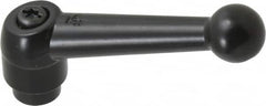 KIPP - 5/16-18, 0.71" Hub Diam, Zinc Die Cast (Steel Components) Tapped Adjustable Clamping Lever - 2.87" OAL, 1.79" High, 0.47" Hole Depth - Americas Industrial Supply