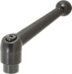 KIPP - 5/16-18, 0.83" Hub Diam, Zinc Die Cast (Steel Components) Tapped Adjustable Clamping Lever - 3.54" OAL, 2.26" High, 0.55" Hole Depth - Americas Industrial Supply