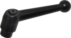 KIPP - 3/8-16, 0.83" Hub Diam, Zinc Die Cast (Steel Components) Tapped Adjustable Clamping Lever - 3.54" OAL, 2.26" High, 0.55" Hole Depth - Americas Industrial Supply