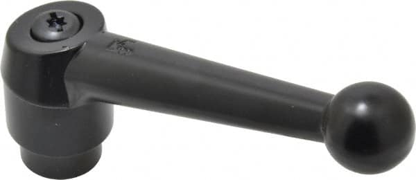 KIPP - 1/2-13, 1.18" Hub Diam, Zinc Die Cast (Steel Components) Tapped Adjustable Clamping Lever - 4.96" OAL, 3.11" High, 0.91" Hole Depth - Americas Industrial Supply