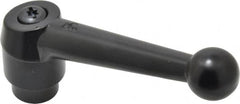 KIPP - 1/2-13, 1.18" Hub Diam, Zinc Die Cast (Steel Components) Tapped Adjustable Clamping Lever - 4.96" OAL, 3.11" High, 0.91" Hole Depth - Americas Industrial Supply