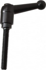 KIPP - 1/4-20, 13mm Hub Diam, Zinc Die Cast (Steel Components) Threaded Stud Adjustable Clamping Lever - 1.57" Stud Length, 46mm OAL, 32.5mm High - Americas Industrial Supply
