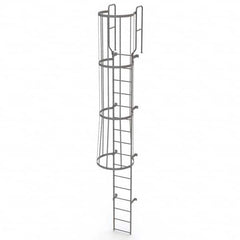 TRI-ARC - Rolling & Wall Mounted Ladders & Platforms Type: Fixed Ladder Style: Safety Cage - Americas Industrial Supply