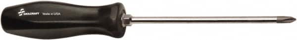 Ability One - #2, 6" OAL, Standard Phillips Screwdriver - 6" Blade Length, Round Shank, Ergonomic Handle - Americas Industrial Supply