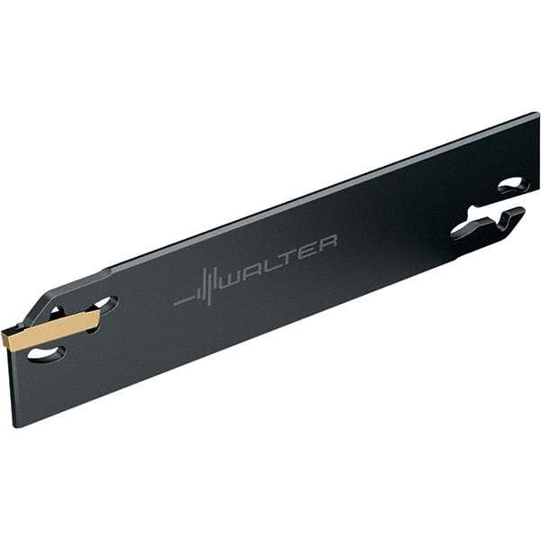 Walter - 1.2598" Blade Height, 5.878" OAL, Neutral Cut, Double End Indexable Cut-Off Blade - 50mm Max Depth of Cut, G1042 Blade - Americas Industrial Supply