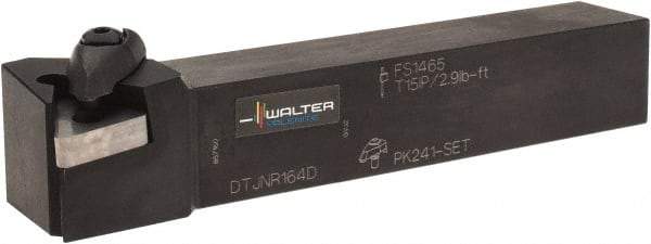 Walter - DTJN, Right Hand Cut, 1" Shank Height x 1" Shank Width, Negative Rake Indexable Turning Toolholder - 6" OAL, TN..2204.., TN..43.. Insert Compatibility, Series Walter Turn - Americas Industrial Supply