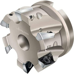 Walter - 5 Inserts, 63mm Cut Diam, 27mm Arbor Diam, 16.7mm Max Depth of Cut, Indexable Square-Shoulder Face Mill - 50mm High, AD.. 1807.. Insert Compatibility, Through Coolant, Series Xtra-tec - Americas Industrial Supply