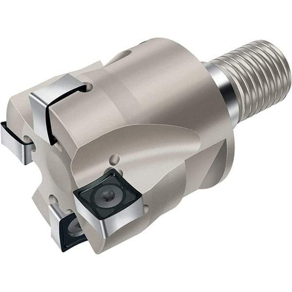 Walter - 40mm Cut Diam, 10mm Max Depth of Cut, Indexable Chamfer & Angle End Mill - Multiple Insert Styles, Modular Connection Shank, Through Coolant - Americas Industrial Supply
