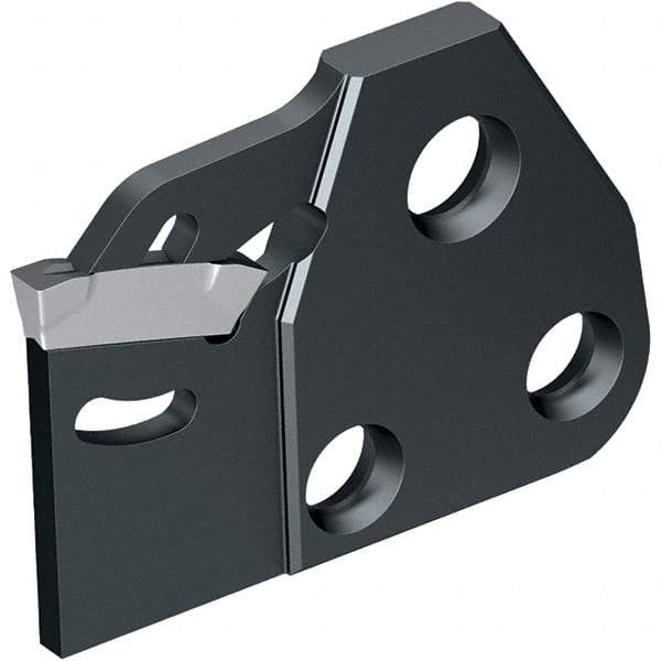 Walter - 0.0866" Blade Width, 2.0276" OAL, Right Hand Cut, Single End Indexable Cut-Off Blade - 21mm Max Depth of Cut, G1332 Blade - Americas Industrial Supply