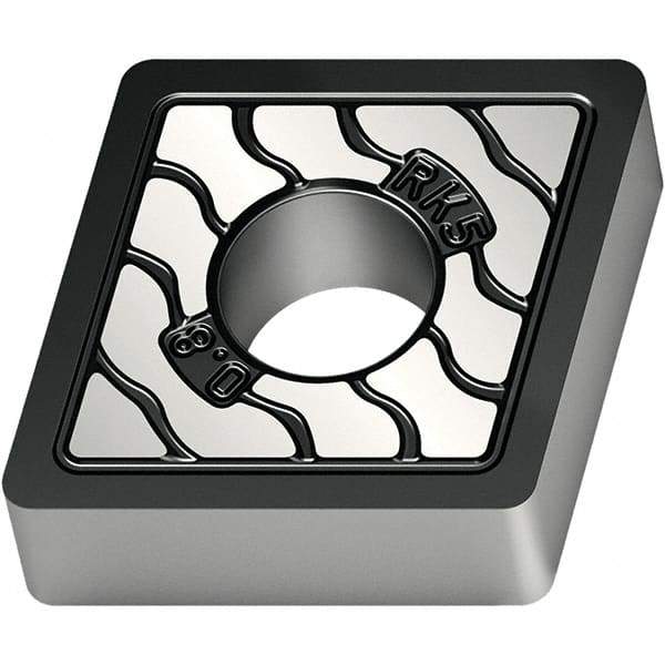 Walter - CNMA431 RK5 Grade WKK10S Carbide Turning Insert - TiCN/Al2O3/TiCN Finish, 80° Diamond, 1/2" Inscr Circle, 3/16" Thick, 1/64" Corner Radius - Americas Industrial Supply