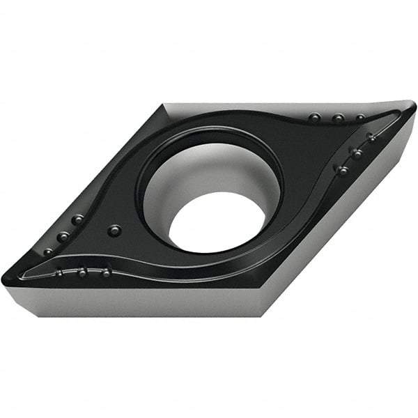 Walter - DPGT32.51 MP4 Grade WPP20S Carbide Turning Insert - TiCN/Al2O3/TiN Finish, 55° Diamond, 3/8" Inscr Circle, 5/32" Thick, 1/64" Corner Radius - Americas Industrial Supply