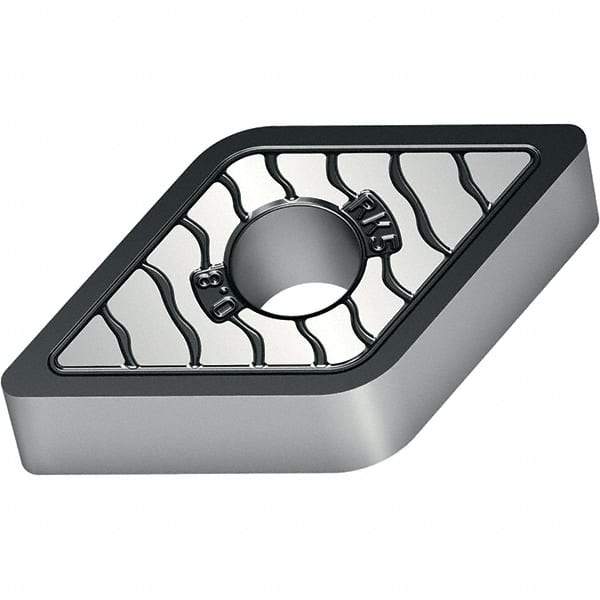 Walter - DNMA443 RK5 Grade WKK20S Carbide Turning Insert - TiCN/Al2O3/TiCN Finish, 55° Diamond, 1/2" Inscr Circle, 1/4" Thick, 3/64" Corner Radius - Americas Industrial Supply