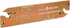 Walter - 1.0236" Blade Height, 5.9055" OAL, Neutral Cut, Double End Indexable Cut-Off Blade - 40mm Max Depth of Cut, G2042 N Blade - Americas Industrial Supply