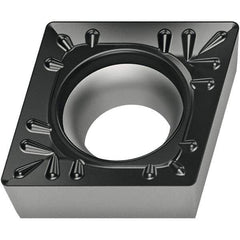 Walter - CCMT432 RM4 Grade WMP20S Carbide Turning Insert - TiCN/Al2O3/TiCN Finish, 80° Diamond, 1/2" Inscr Circle, 3/16" Thick, 1/32" Corner Radius - Americas Industrial Supply