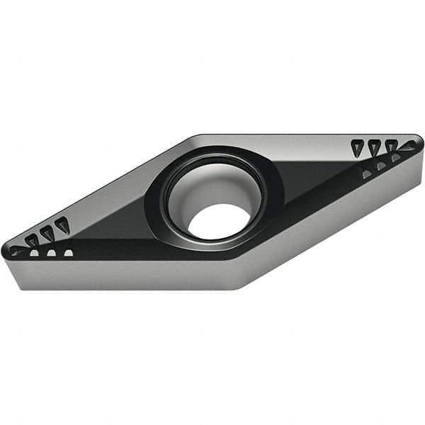 Walter - VCMT333 RP4 Grade WPP20S Carbide Turning Insert - TiCN/Al2O3/TiN Finish, 35° Diamond, 3/8" Inscr Circle, 3/16" Thick, 3/64" Corner Radius - Americas Industrial Supply