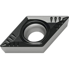 Walter - DCMT32.52 RP4 Grade WPP30S Carbide Turning Insert - TiCN/Al2O3/TiN Finish, 55° Diamond, 3/8" Inscr Circle, 5/32" Thick, 1/32" Corner Radius - Americas Industrial Supply