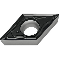 Walter - DCMT32.52 FP4 Grade WPP20S Carbide Turning Insert - TiCN/Al2O3/TiN Finish, 55° Diamond, 3/8" Inscr Circle, 5/32" Thick, 1/32" Corner Radius - Americas Industrial Supply