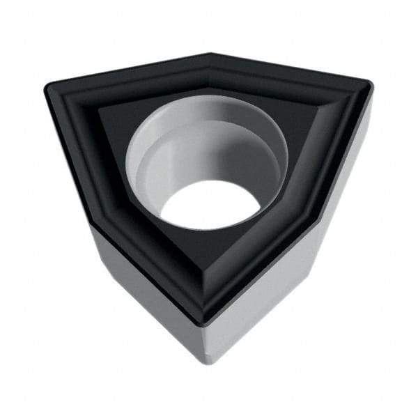 Walter - WOMX120608 D57 Grade WAK15 Carbide Indexable Drill Insert - TiCN/Al2O3/TiN Finish, Trigon, 17.6mm Inscribed Circle - Americas Industrial Supply