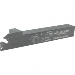Walter - External Thread, 0.866" Max Depth of Cut, 4.9" OAL, Right Hand Indexable Grooving Cutoff Toolholder - 3/4" Shank Height x 3/4" Shank Width, SX-3.. Insert Style, G2012 Toolholder Style - Americas Industrial Supply