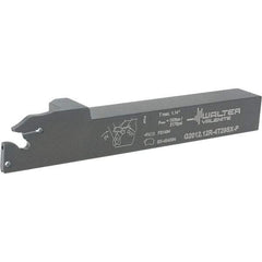 Walter - External Thread, 1.142" Max Depth of Cut, 4.9" OAL, Right Hand Indexable Grooving Cutoff Toolholder - 3/4" Shank Height x 3/4" Shank Width, SX-4.. Insert Style, G2012 Toolholder Style - Americas Industrial Supply