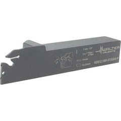 Walter - External Thread, 1.102" Max Depth of Cut, 4.9" OAL, Right Hand Indexable Grooving Cutoff Toolholder - 1" Shank Height x 1" Shank Width, SX-3.. Insert Style, G2012 Toolholder Style - Americas Industrial Supply