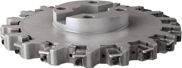Seco - Shell Mount Connection, 0.6299" Cutting Width, 3.6024" Depth of Cut, 315mm Cutter Diam, 2.3622" Hole Diam, 18 Tooth Indexable Slotting Cutter - R335.25 Toolholder, LNHQ 1707, XNHQ 1707 Insert, Right Hand Cutting Direction - Americas Industrial Supply