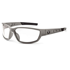 Kvasir Clear Lens Matte Gray Safety Glasses - Americas Industrial Supply