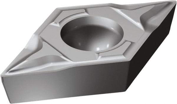 Sandvik Coromant - DCMT21.51 PF Grade 5015 Carbide Turning Insert - Uncoated, 55° Diamond, 1/4" Inscr Circle, 3/32" Thick, 1/64" Corner Radius - Americas Industrial Supply