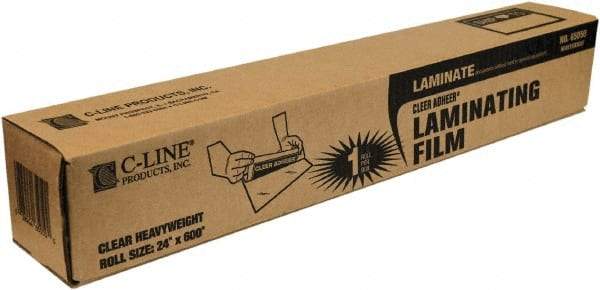 C-LINE - Self-Adhesive Laminating Film - 2 mil Thick x 24" Wide x 50' Long - Americas Industrial Supply