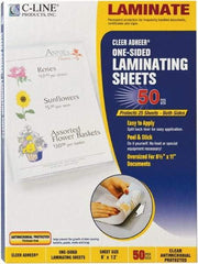 C-LINE - 50 Self-Laminating Sheets - 3 mil Thick x 9" Wide x 1' Long - Americas Industrial Supply