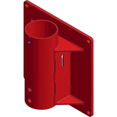 THERN - Davit Crane Bases Base Type: Wall Mount Base Finish/Coating: Red Powder Coat - Americas Industrial Supply