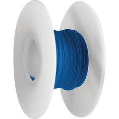 OK Industries - 30 AWG, 1 Strand, 30.4 m OAL, Copper Hook Up Wire - Blue Kynar Jacket, 0.02" Diam - Americas Industrial Supply