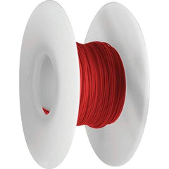 OK Industries - 28 AWG, 1 Strand, 30.4 m OAL, Copper Hook Up Wire - Red Kynar Jacket, 0.024" Diam - Americas Industrial Supply