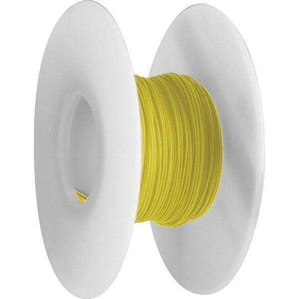 OK Industries - 30 AWG, 1 Strand, 304 m OAL, Copper Hook Up Wire - Yellow Kynar Jacket - Americas Industrial Supply