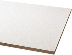 Armstrong World - 24" Long x 24" Wide, Wet-Formed Mineral Fiber Ceiling Tile - ASTM E1264 Specification, White - Americas Industrial Supply