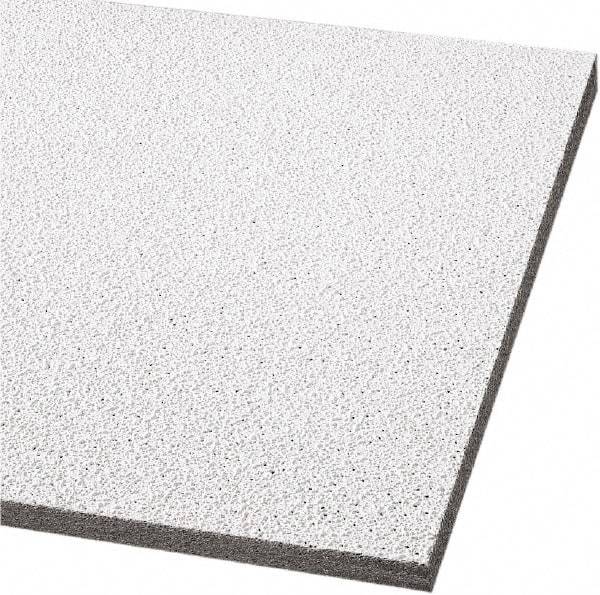 Armstrong World - 24" Long x 24" Wide, Wet-Formed Mineral Fiber Ceiling Tile - ASTM E1264 Specification, White - Americas Industrial Supply