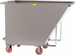 Little Giant - 2,000 Lb Load Capacity, 3/4 Cu Yd, Steel Tilt Truck - 27" Wide x 56-3/4" Long x 40-5/8" High, Gray - Americas Industrial Supply