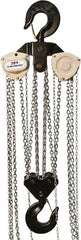 Jet - 33,000 Lb Lifting Capacity, 30' Lift Height, Hand Hoist - Made from Chain, 396' Overhaul to Lift 1' - Americas Industrial Supply